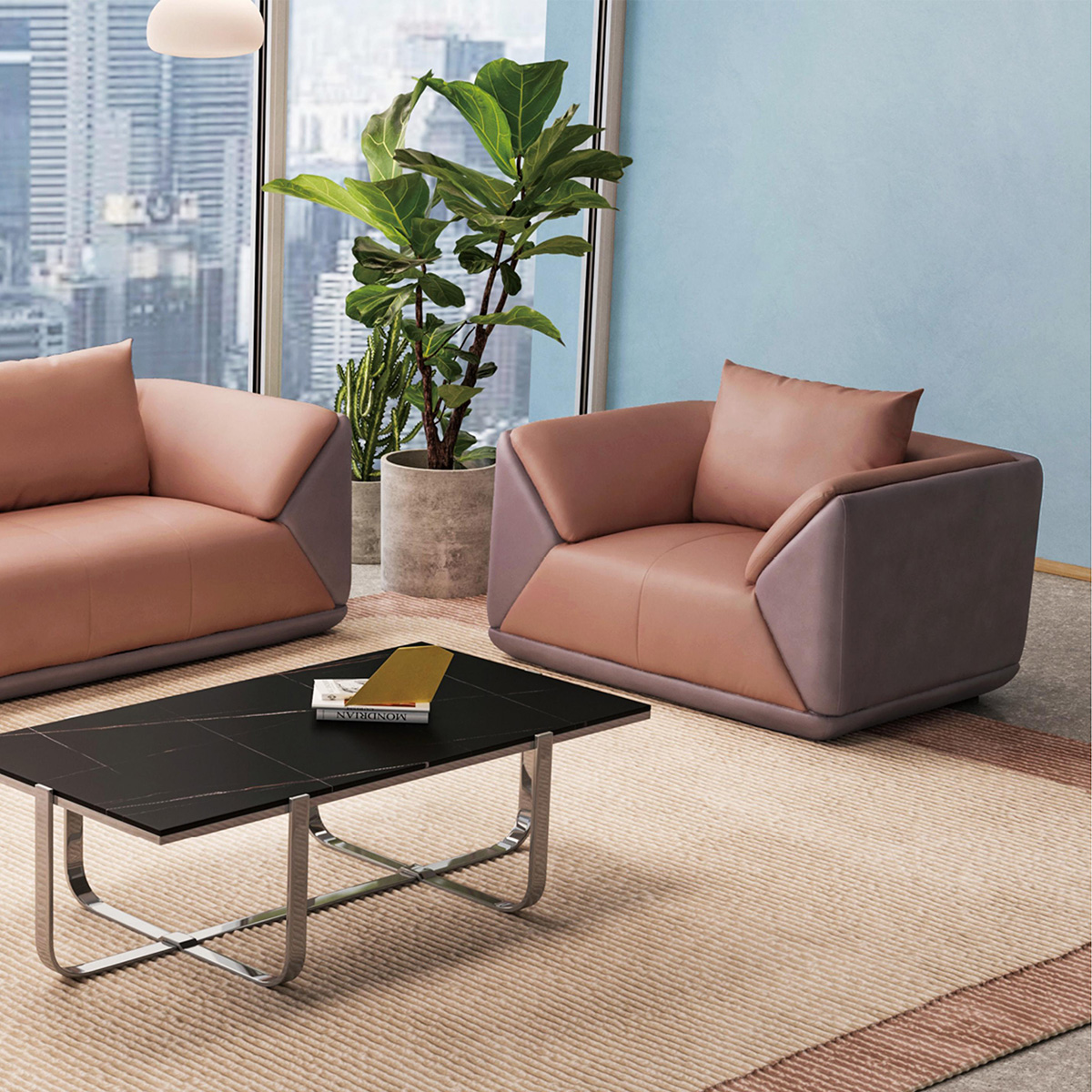 Alaric Sculpted Office Sofa-1