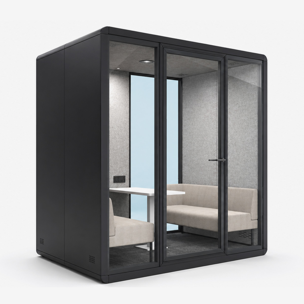 Curved Edge L Office Pod