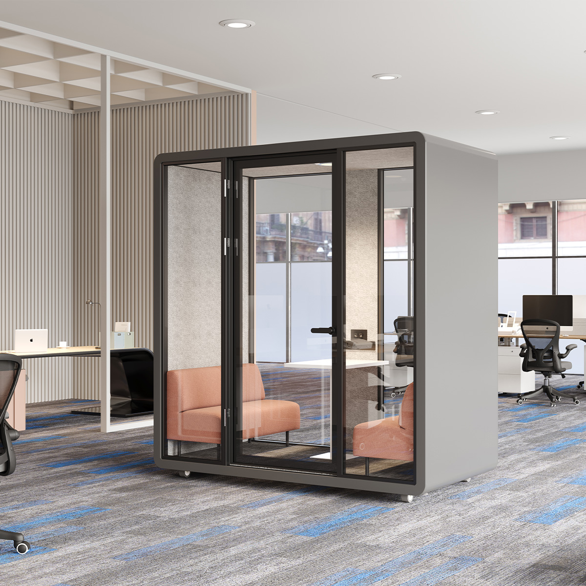 Curved Edge M Office Pod-1