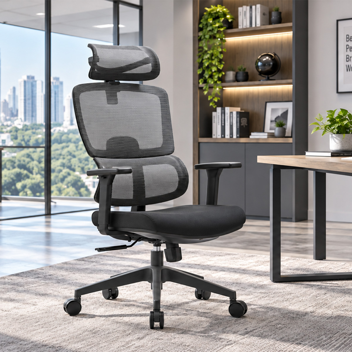 Dahlia Headrest Mesh Chair-1