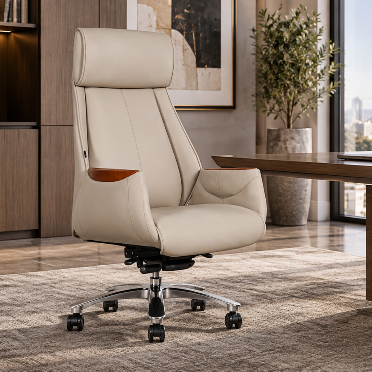 Delia Leather Executive Chair-1