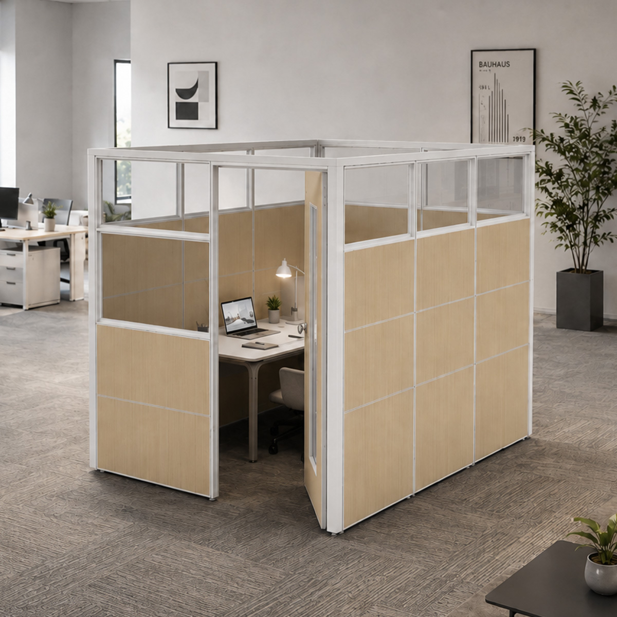 E60 Swing Door Modular Office Cubicle-1
