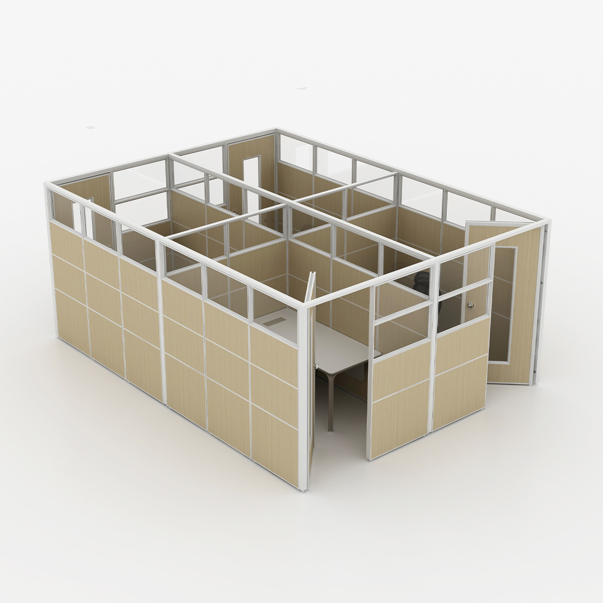 E60 Swing Door Modular Office Cubicle