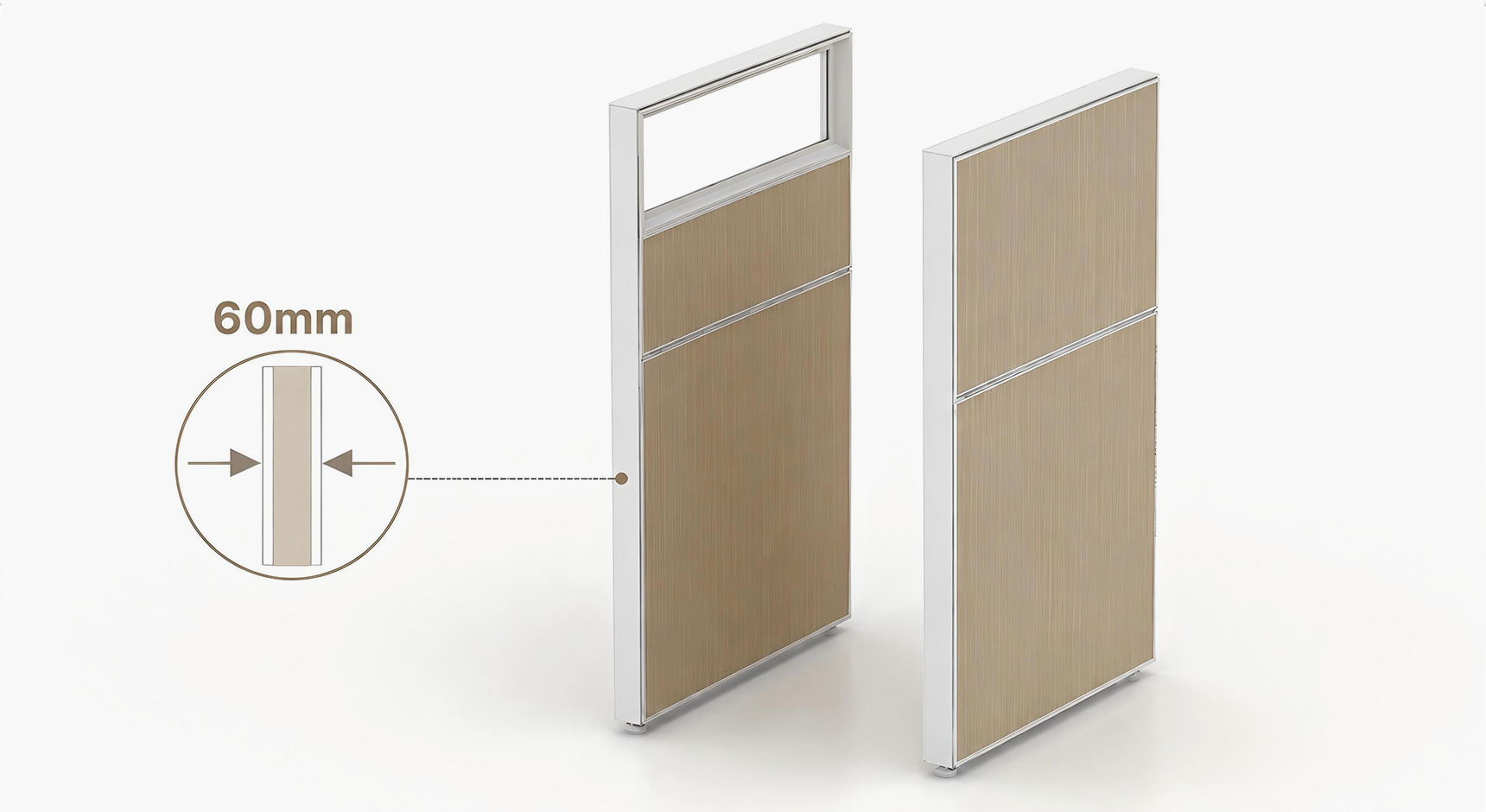 E60 T Shape Cubicle Office Workstation Packaging