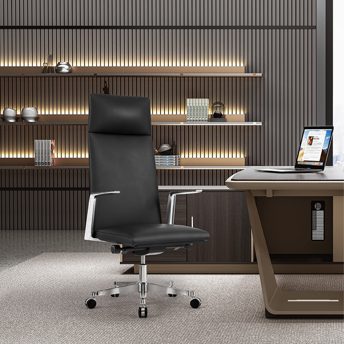 Evander Leather Executive Chair-1