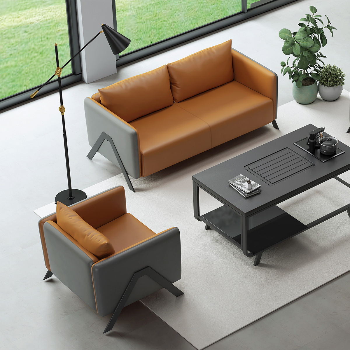 Hadley Reception Office Sofa-1