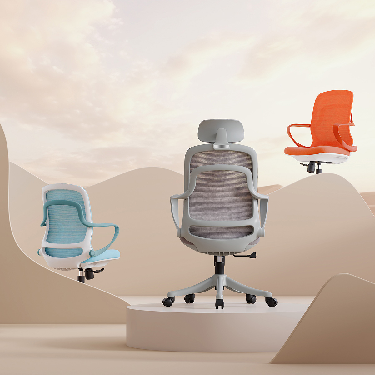 Hugo Mesh Office Chair-1
