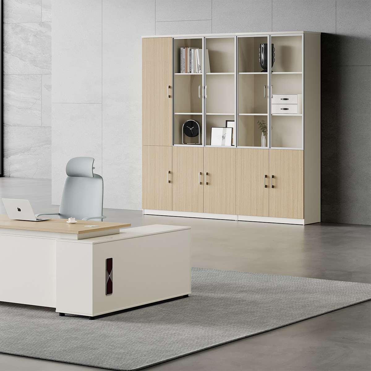 Jianya Glass Door Cabinet-1