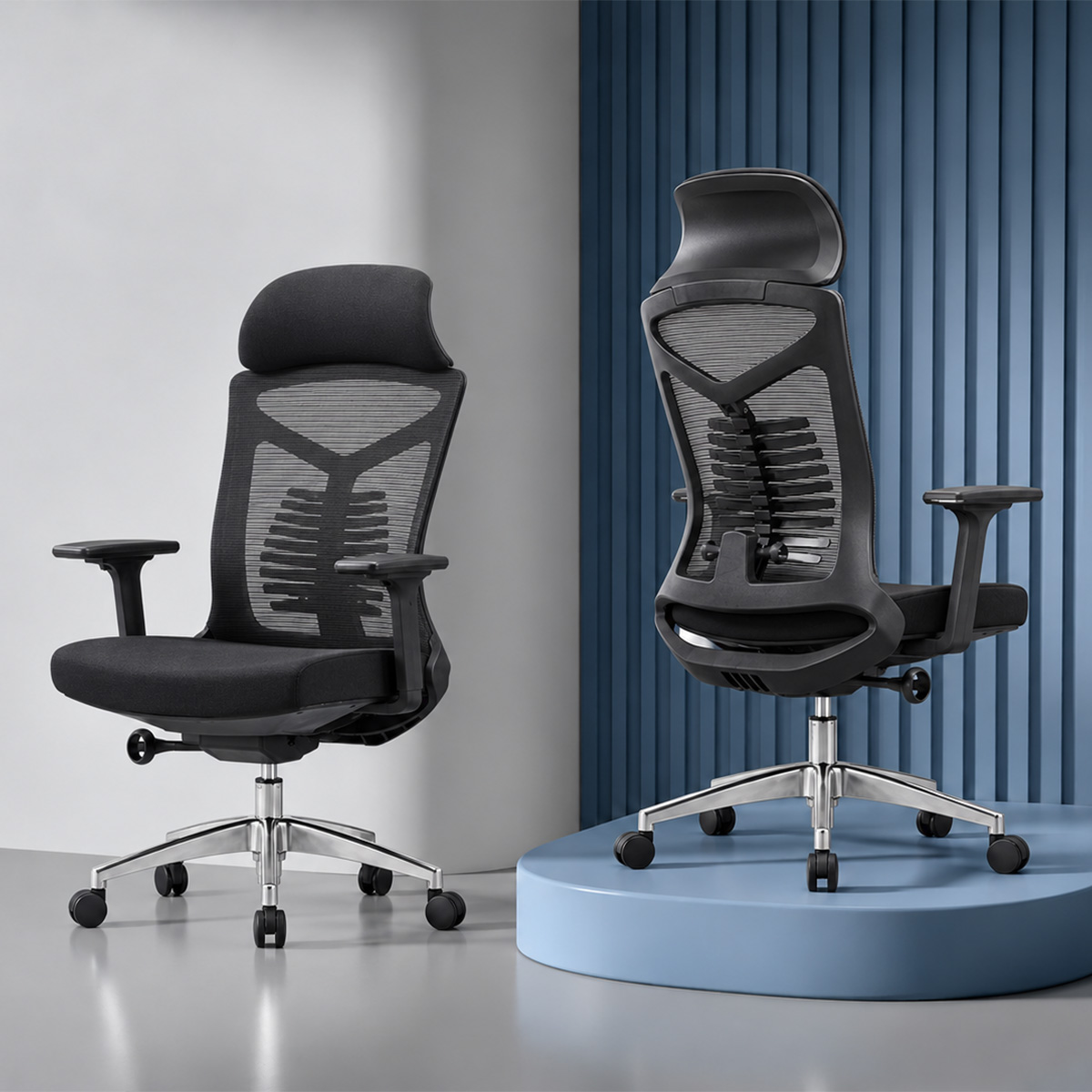Keira Lumbar Mesh Chair-1