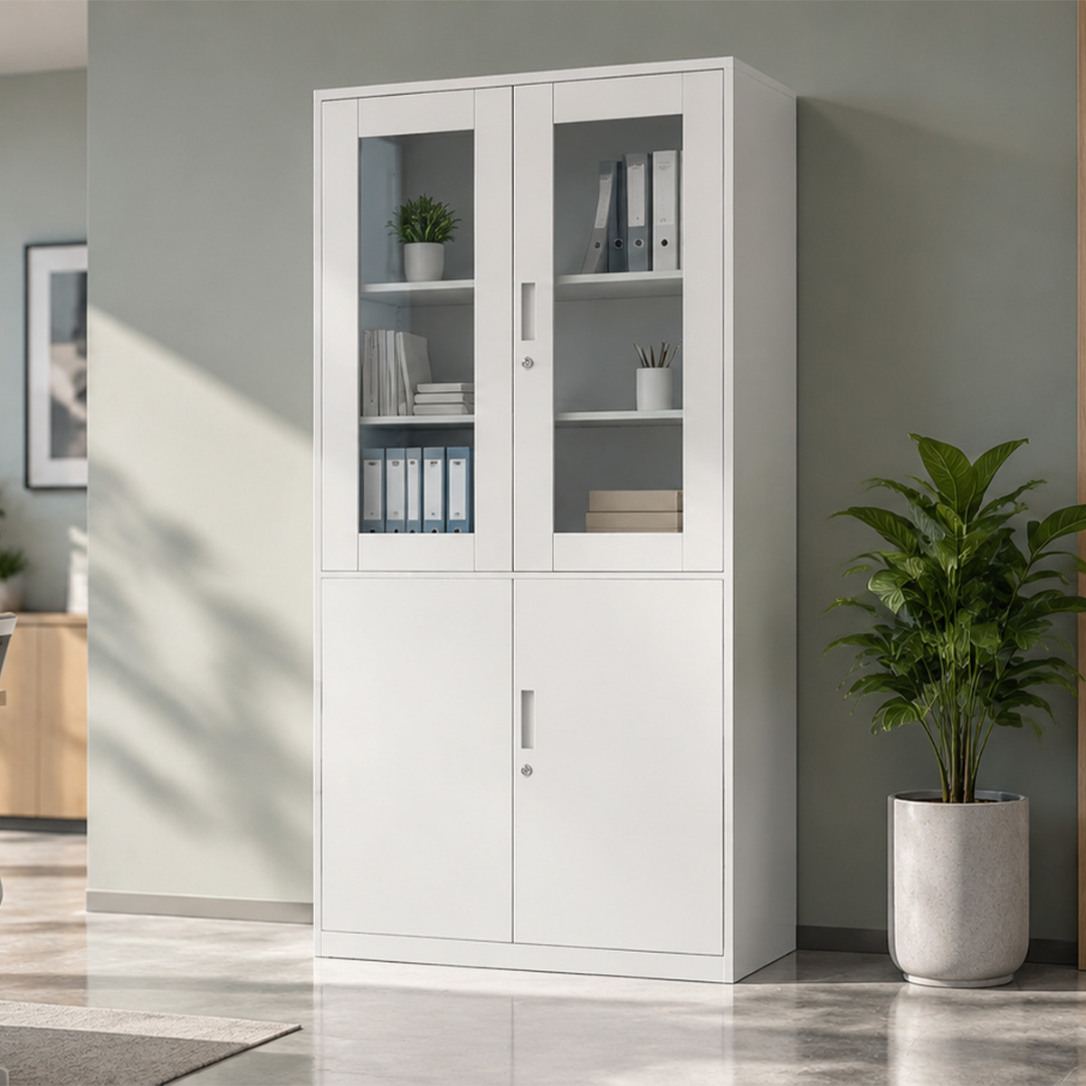 Livia Glass Door Cabinet-1