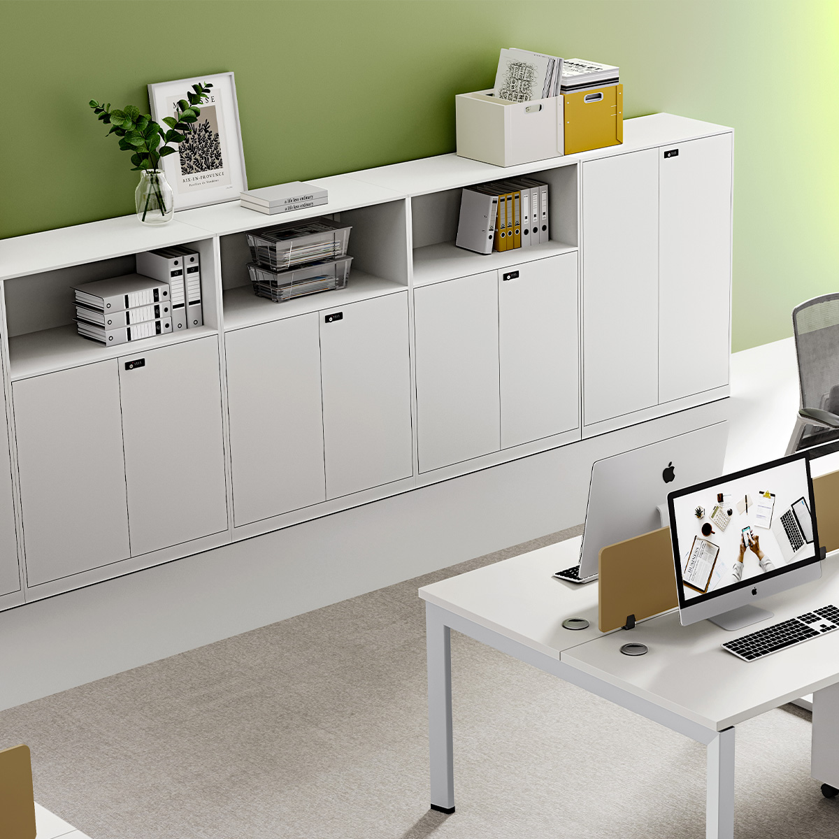 Lorcan Locking Office Credenza-1
