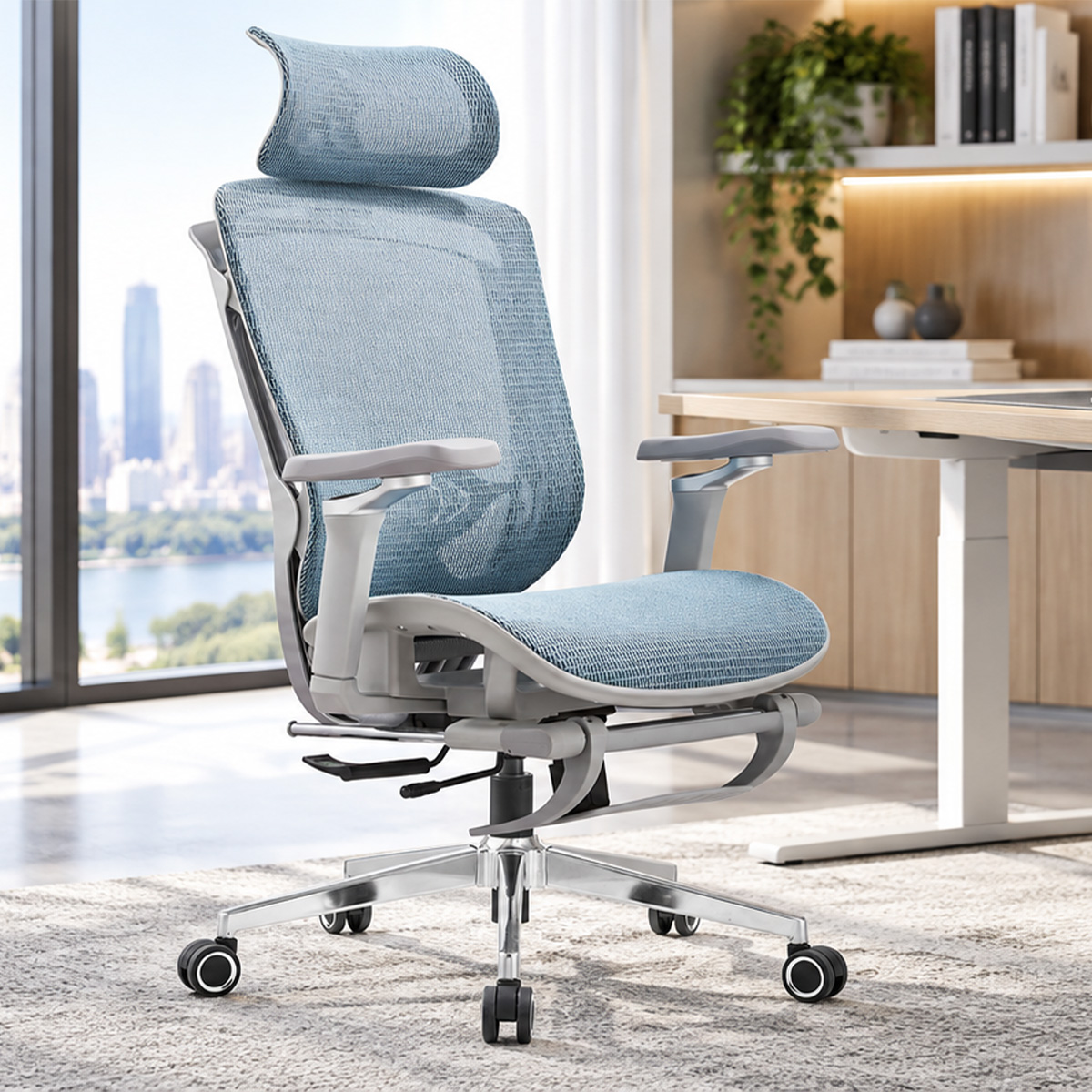 Nadia Headrest Mesh Chair-1