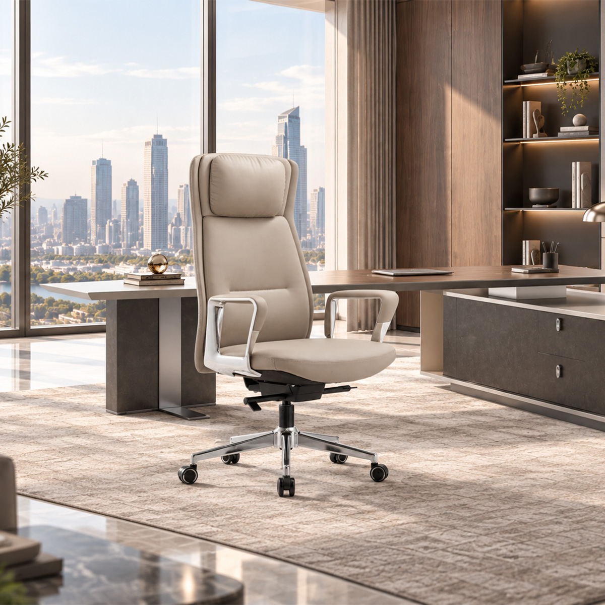 Quinn Leather Executive Chair-1