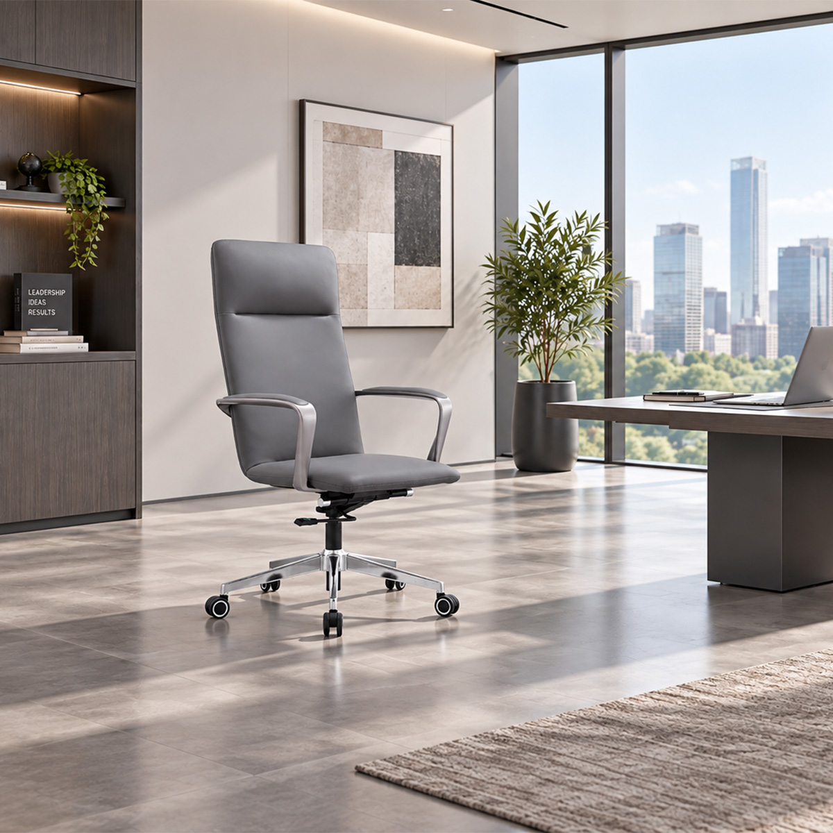 Rowan Leather Office Chair-1
