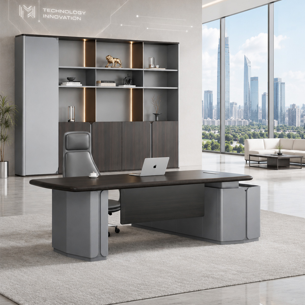 Shaohua Adjustable Executive Desk-1