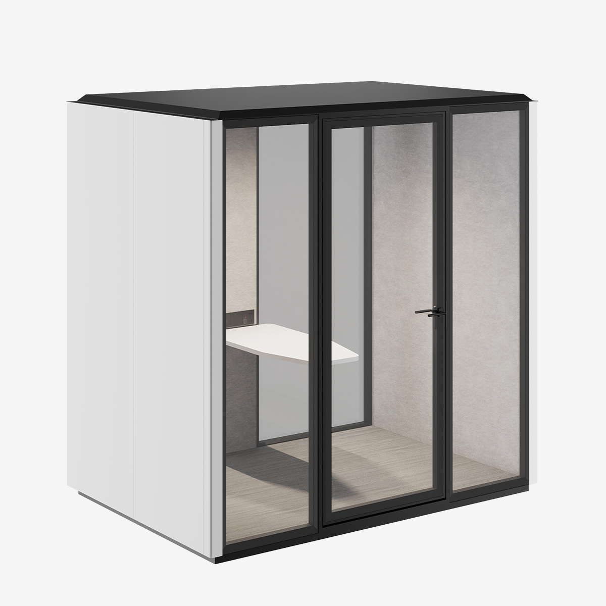 Straight Edge L Office Pod