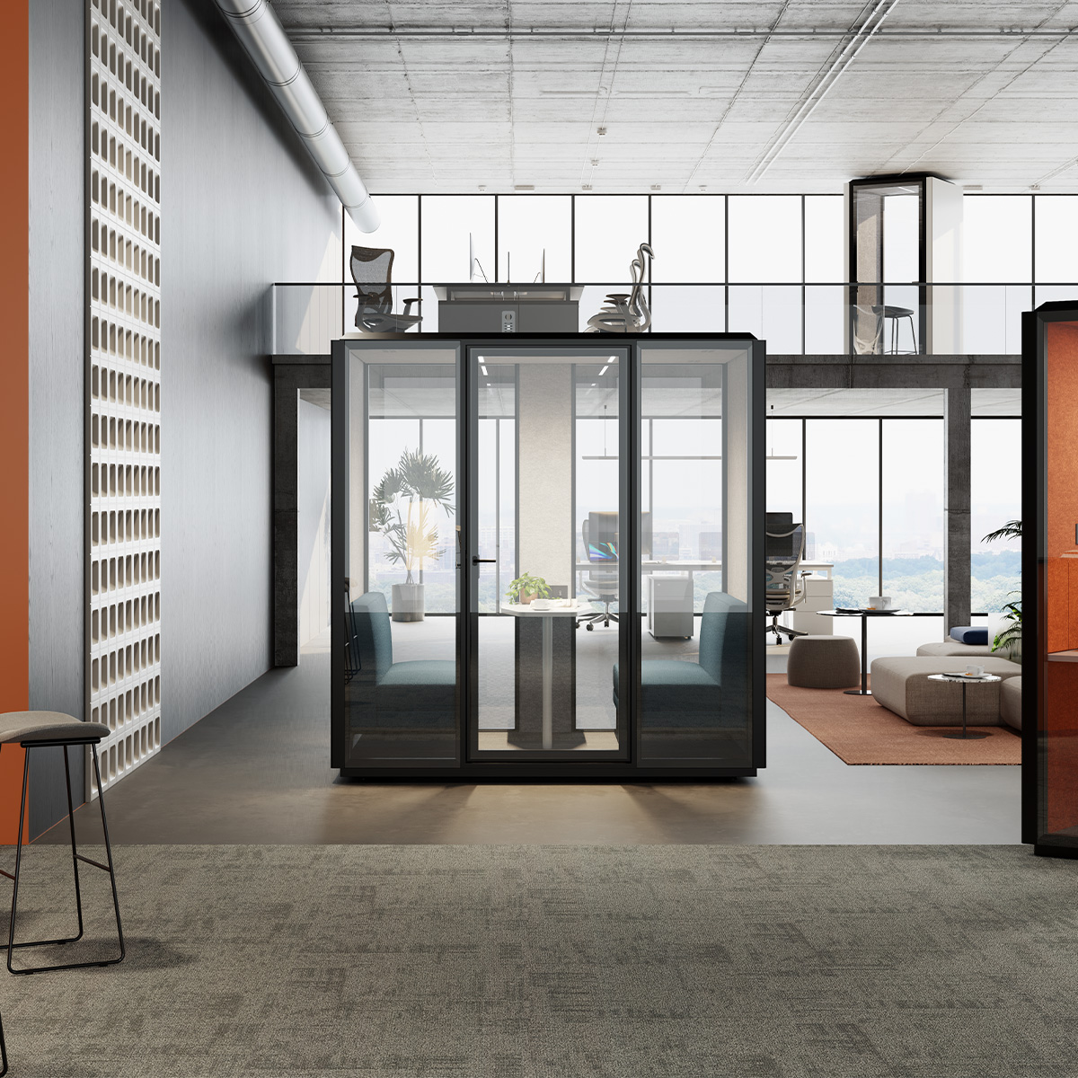 Straight Edge M Office Pod-1