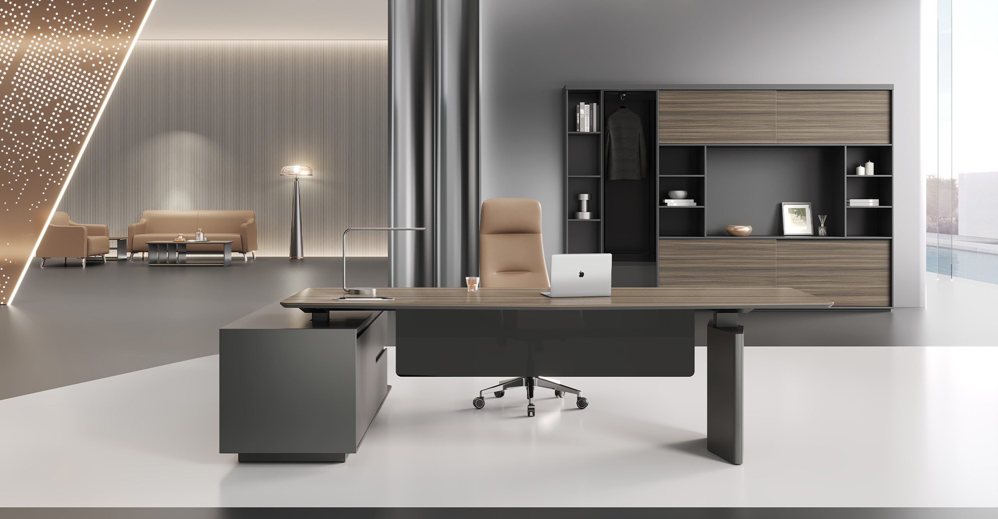 Yasheng Adjustable Executive Desk for flexible manager work