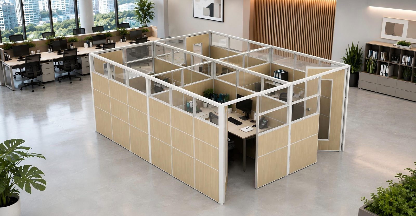 E60 Swing Door Modular Office Cubicle