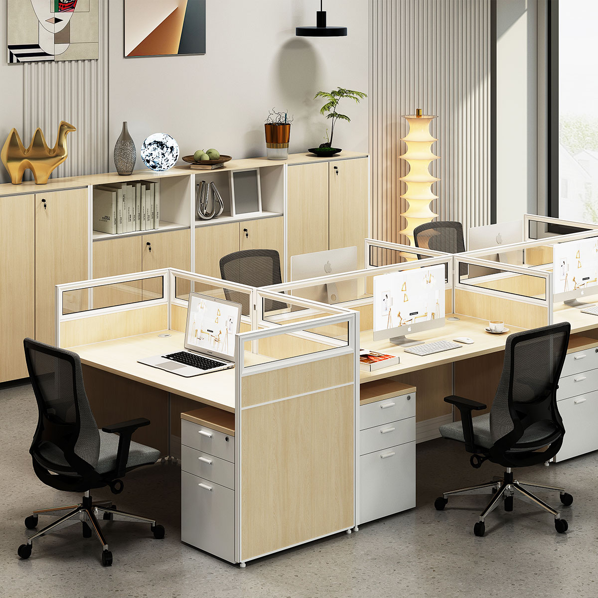 call-center-cubicle-E30-3-people-Environment-glass