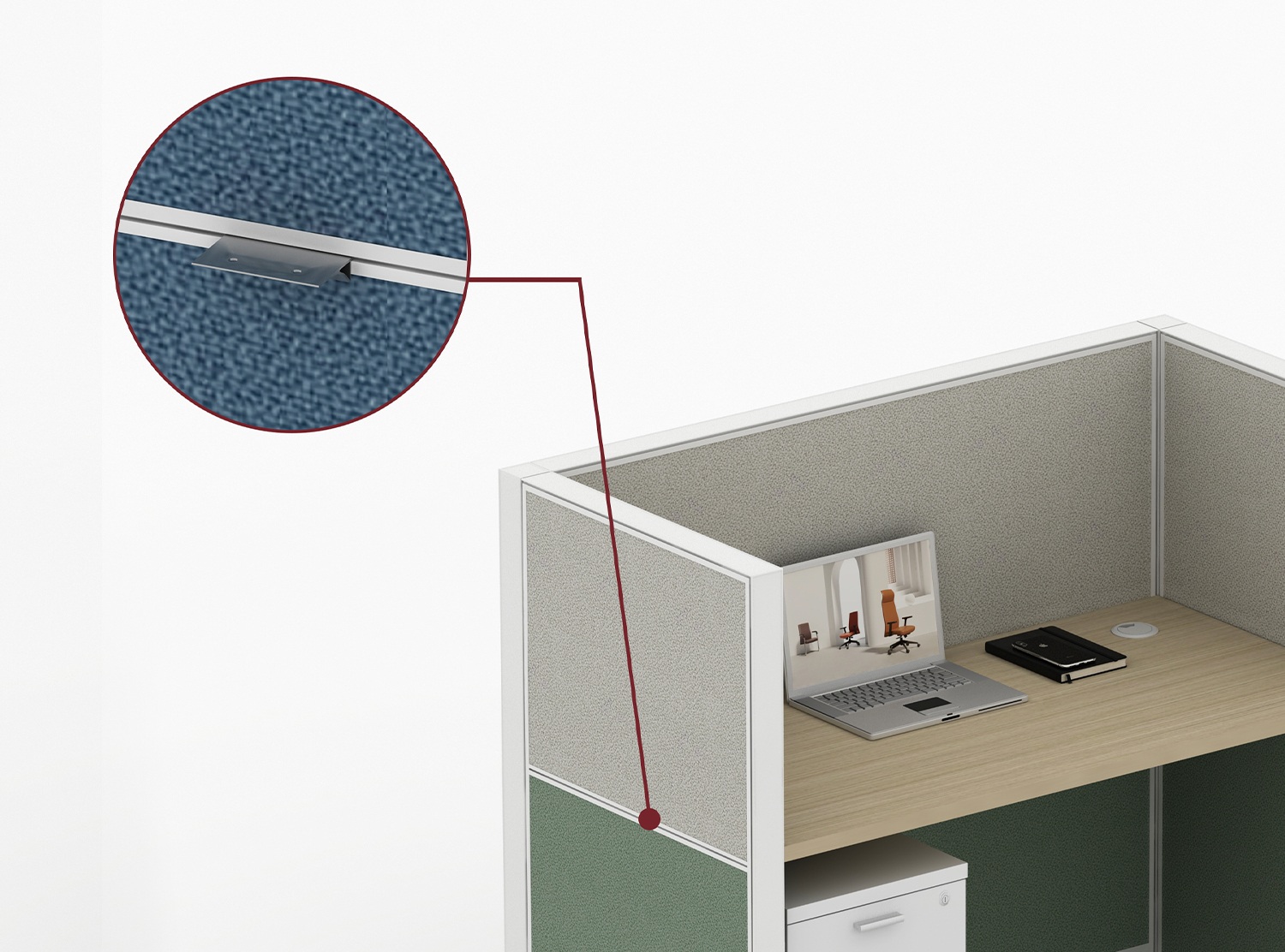 e60 call center office cubicles adjustable worksurface position