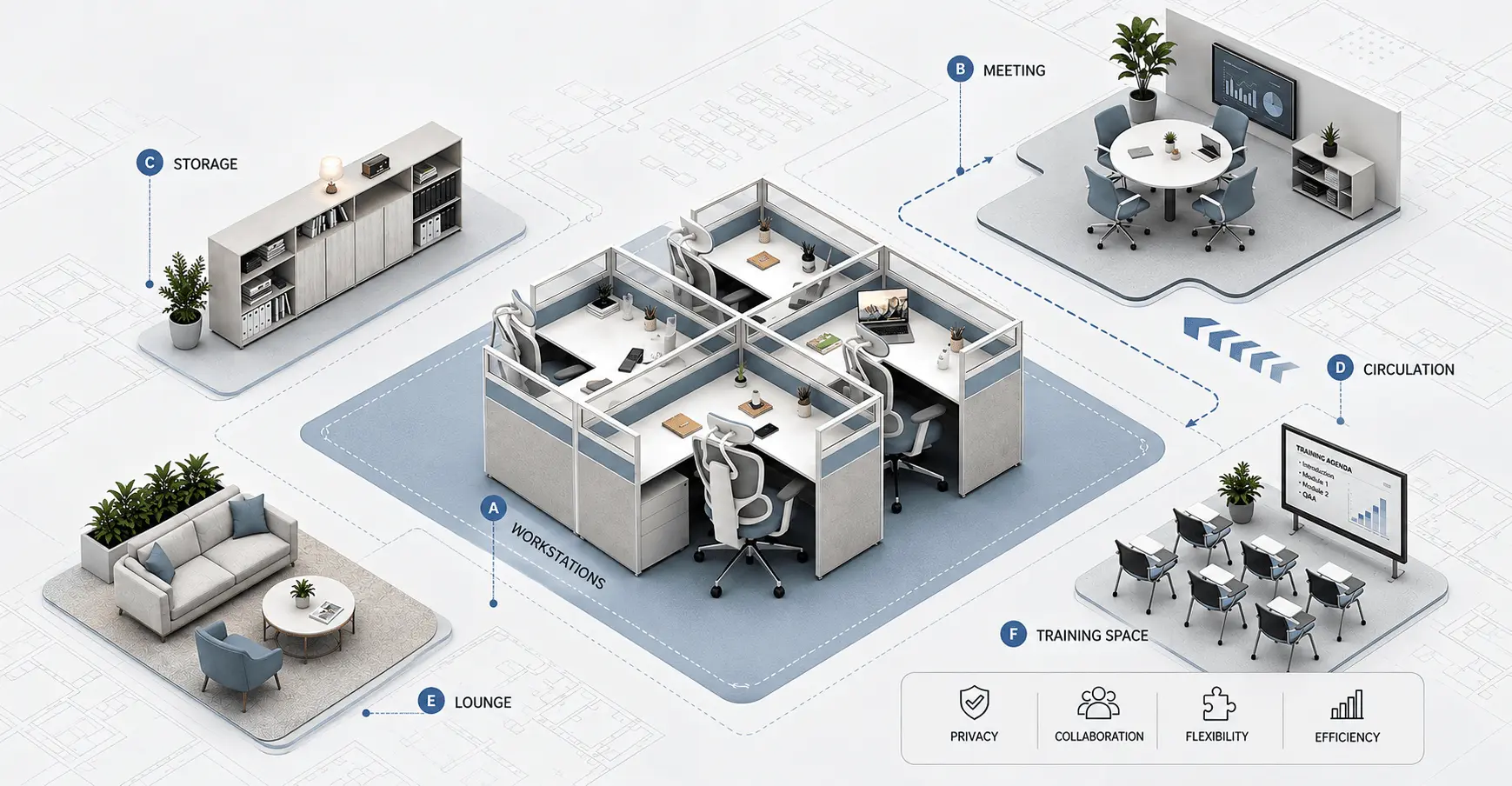 small office space design layout